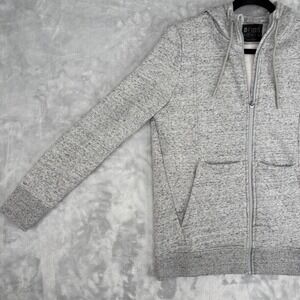 Figs Hoodie Women Small Scrub Gray On Shift Full Zip Medical Nurse Sweater Logo